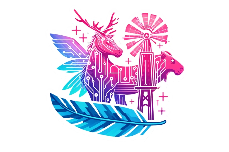 Auto Git Unicorn Moose Feather Light Windmill