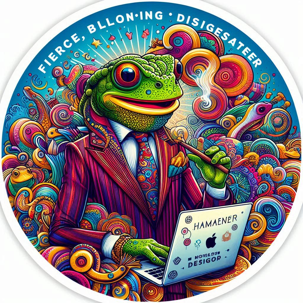 Fun party toad sticker